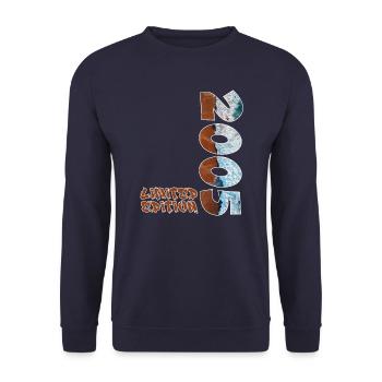 Edition Limitée 2005 Beach Design - Sweat-shirt Unisexe - marine - Devant - Alina (178cm) & Michal (187cm)