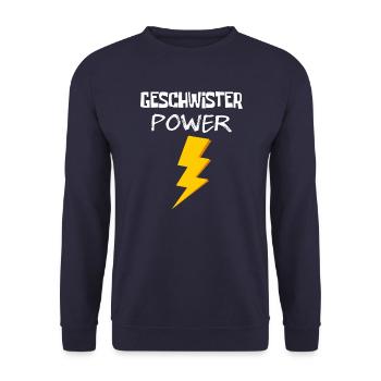 Pouvoir des frères et sœurs - Sweat-shirt Unisexe - marine - Devant - Alina (178cm) & Michal (187cm)