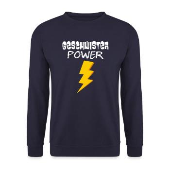 Pouvoir des frères et sœurs - Sweat-shirt Unisexe - marine - Devant - Alina (178cm) & Michal (187cm)