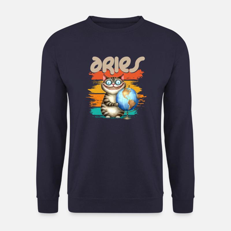 Zodiac - Sternzeichen - Aries - Widder - Unisex Sweatshirt - navy