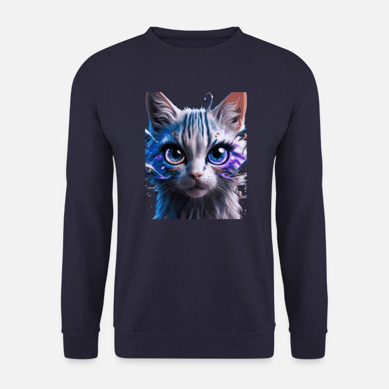 Chat de l’espace - Sweat-shirt Unisexe - marine