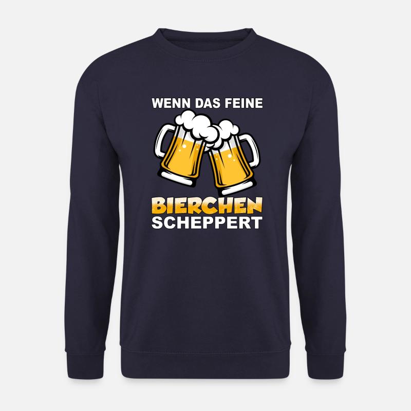 Wenn das feine Bierchen scheppert - Unisex Pullover - Navy