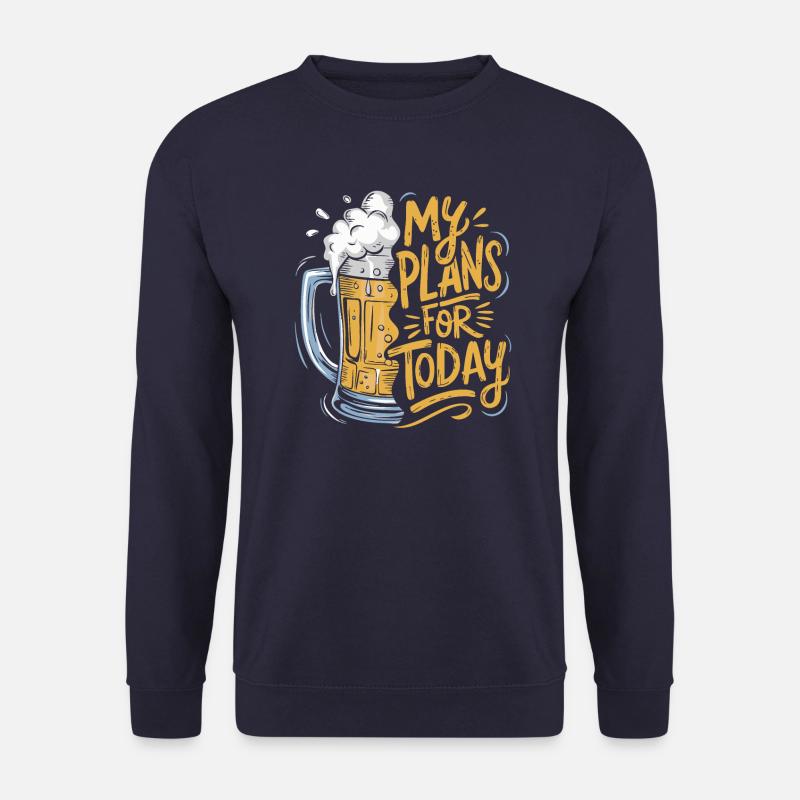 Bier - meine Pläne für heute - Unisex Pullover - Navy