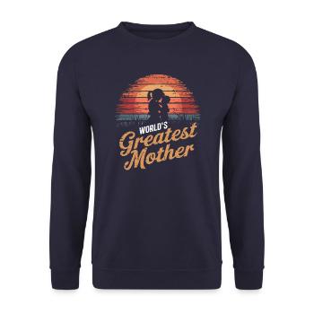 La meilleure mère du monde - Sweat-shirt Unisexe - marine - Devant - Alina (178cm) & Michal (187cm)