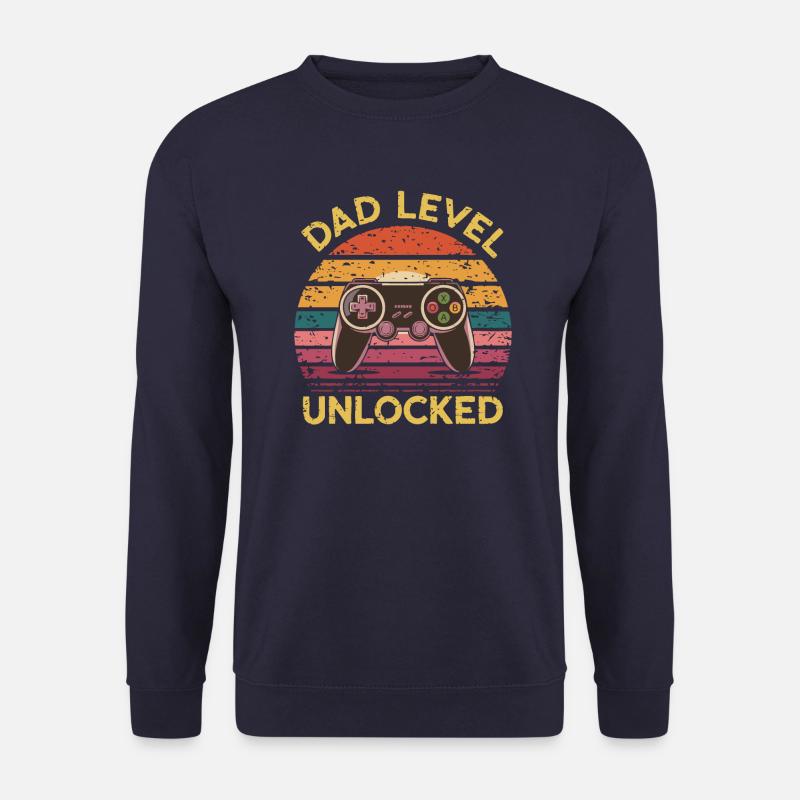Dad level unlocked - Unisex Sweatshirt - navy