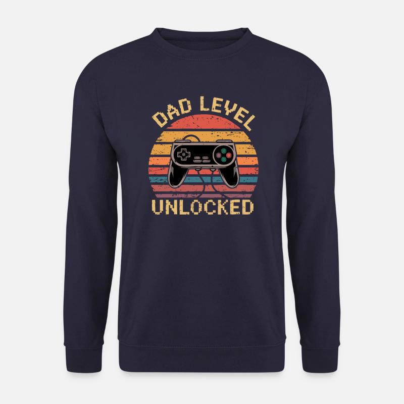 Dad level unlocked - Unisex Sweatshirt - navy