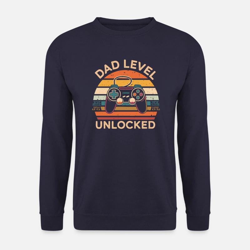 Dad level unlocked - Unisex Sweatshirt - navy