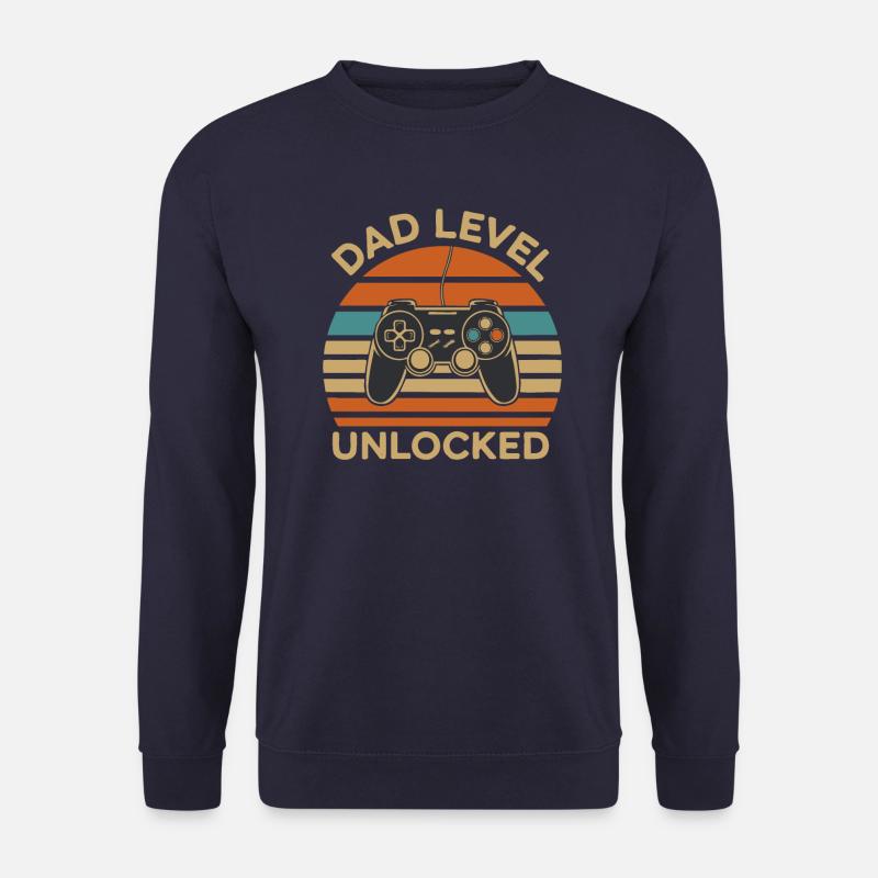 Dad level unlocked - Unisex Sweatshirt - navy