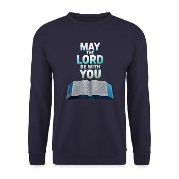 Que le Seigneur soit avec vous - Sweat-shirt Unisexe - marine - Devant - Alina (178cm) & Michal (187cm)