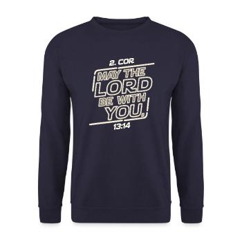 Que le Seigneur soit avec vous - Sweat-shirt Unisexe - marine - Devant - Alina (178cm) & Michal (187cm)