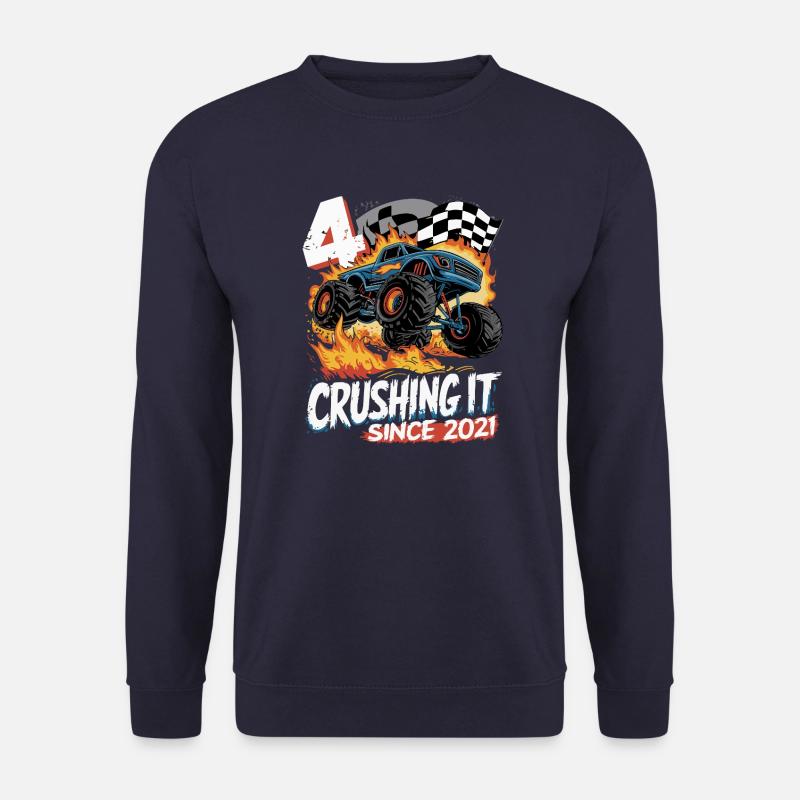 4. Geburtstag Monstertruck – Crushing It 2021 - Unisex Pullover - Navy