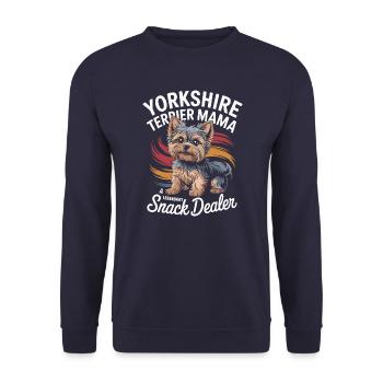 Yorkshire Mama, marchande de snacks légendaire - Sweat-shirt Unisexe - marine - Devant - Alina (178cm) & Michal (187cm)
