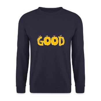 Good - Unisex Sweatshirt - navy - Front - Alina (178cm) & Michal (187cm)