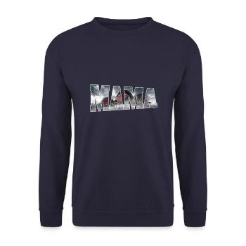 Racing Matching Family Race Car Pit Crew Mom - Unisex Sweatshirt - navy - Front - Alina (178cm) & Michal (187cm)