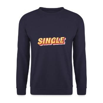 Célibataire - Sweat-shirt Unisexe - marine - Devant - Alina (178cm) & Michal (187cm)