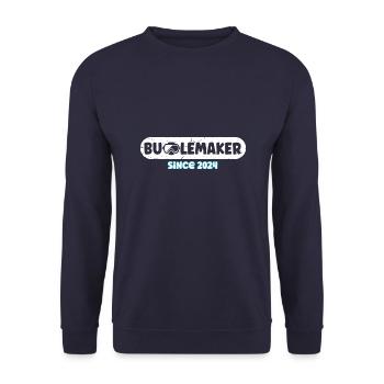 Bubblemaker Scuba Diving Tauchen - Unisex Pullover - Navy - Vorne - Alina (178cm) & Michal (187cm)