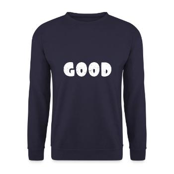 Good - Unisex Sweatshirt - navy - Front - Alina (178cm) & Michal (187cm)