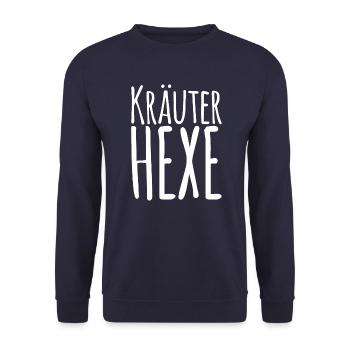 Herbal witch white - Unisex Sweatshirt - navy - Front - Alina (178cm) & Michal (187cm)