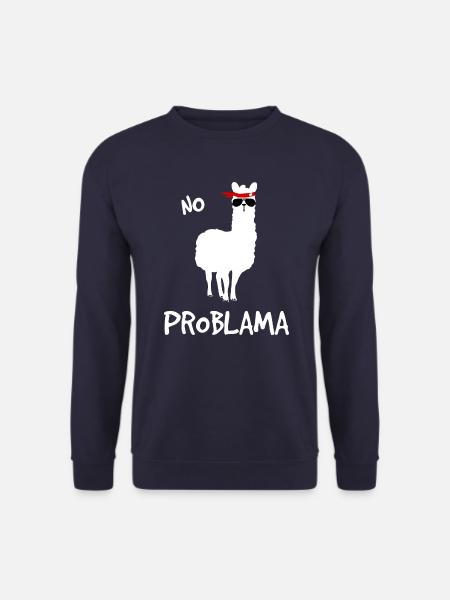 No Problama weiss - Unisex Pullover - Navy