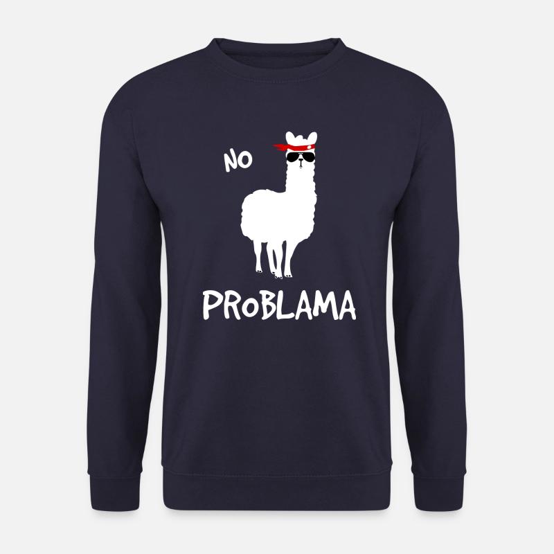 Pas de problème blanc - Sweat-shirt Unisexe - marine