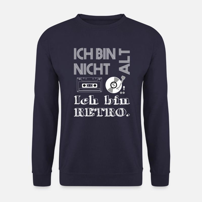 Ich bin nicht alt ich bin retro - Unisex Pullover - Navy