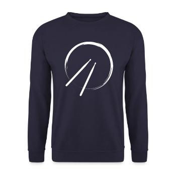 Tambours, tambours, batteries, baguettes - Sweat-shirt Unisexe - marine - Devant - Alina (178cm) & Michal (187cm)