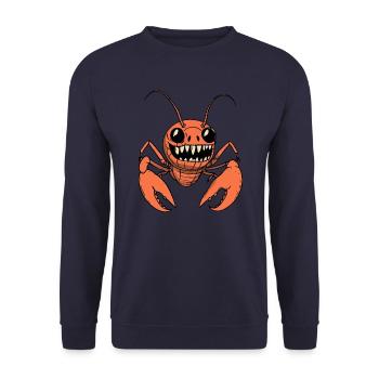 Homard Crabe Halloween Zombie - Sweat-shirt Unisexe - marine - Devant - Alina (178cm) & Michal (187cm)