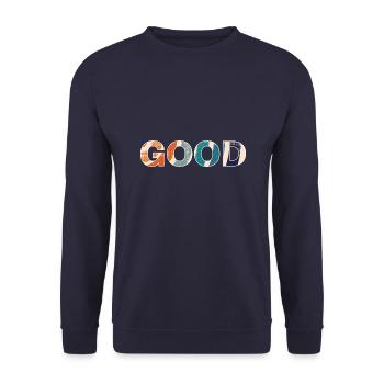 Good - Unisex Sweatshirt - navy - Front - Alina (178cm) & Michal (187cm)