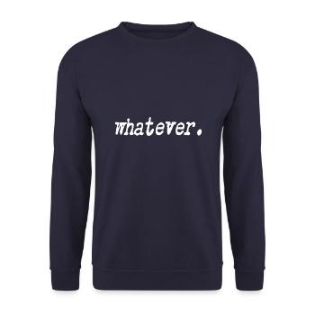 Whatever - Unisex Pullover - Navy - Vorne - Alina (178cm) & Michal (187cm)