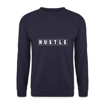 Hustle - Unisex Sweatshirt - navy - Front - Alina (178cm) & Michal (187cm)
