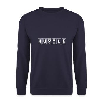 Hustle & Humble - Sweat-shirt Unisexe - marine - Devant - Alina (178cm) & Michal (187cm)