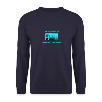 Rich´Hard - Unisex Pullover - Navy - Vorne - Alina (178cm) & Michal (187cm)