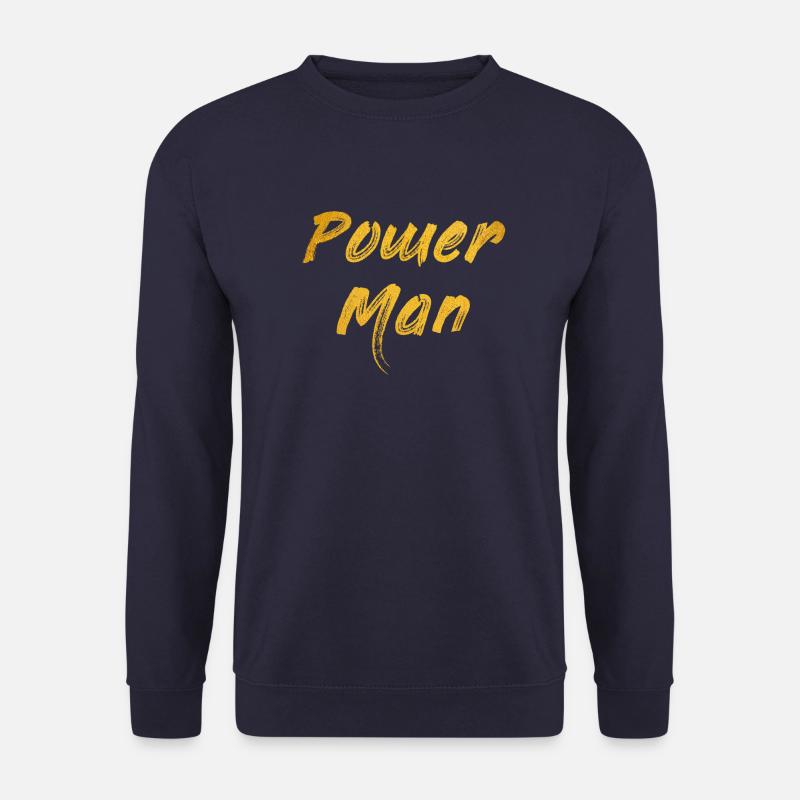 Power Man - Unisex Pullover - Navy