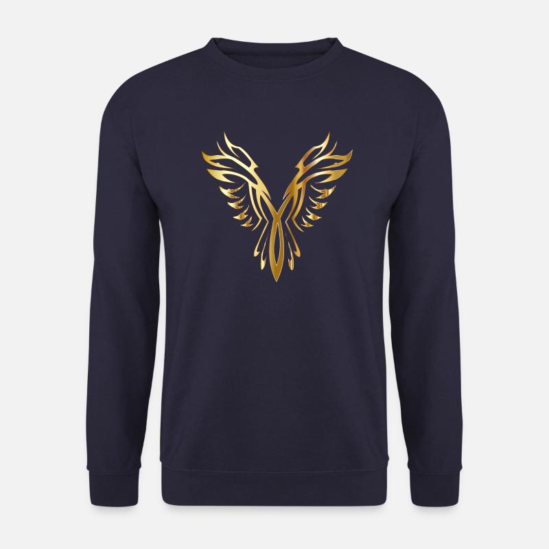 Flügel 2 Gold - Unisex Pullover - Navy