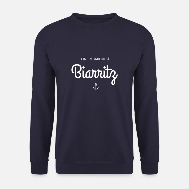 We embark at Biarritz - Unisex Sweatshirt - navy