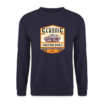 Classique depuis 1964 - Sweat-shirt Unisexe - marine - Devant - Alina (178cm) & Michal (187cm)