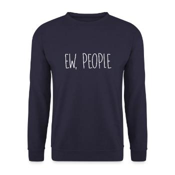 Ew, people - Unisex Pullover - Navy - Vorne - Alina (178cm) & Michal (187cm)