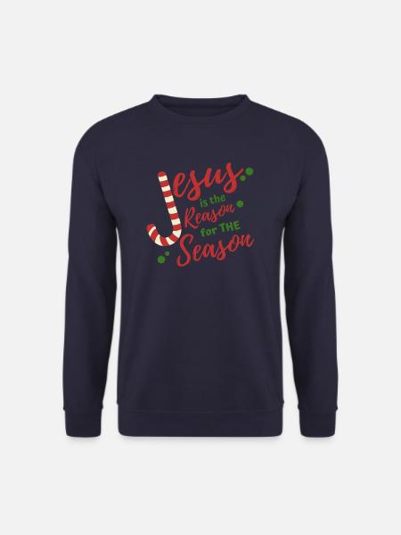 jesus is the reason for the season - Unisex Sweatshirt - navy