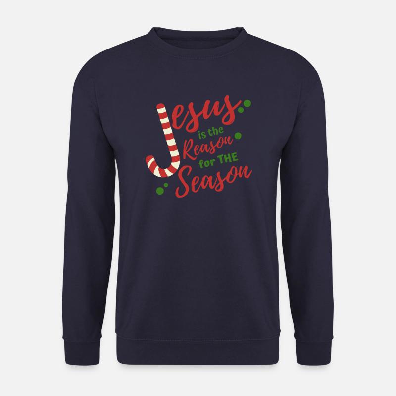 jesus is the reason for the season - Unisex Sweatshirt - navy