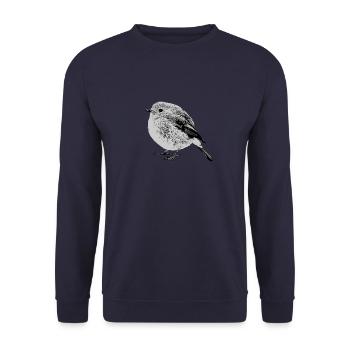 Robin sw - Sweat-shirt Unisexe - marine - Devant - Alina (178cm) & Michal (187cm)