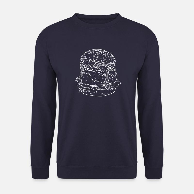 Burger - Unisex Sweatshirt - navy