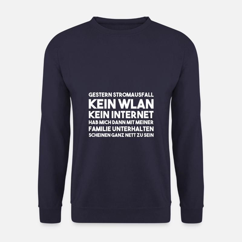 Gestern Stromausfall - Admin - Unisex Pullover - Navy