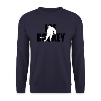 ice hockey - Unisex Sweatshirt - navy - Front - Alina (178cm) & Michal (187cm)