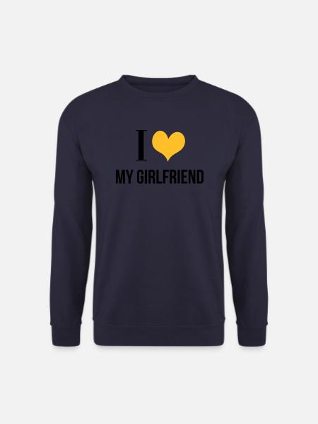 I Love My Girlfriend - Unisex Sweatshirt - navy