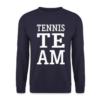 Tennis Team - Unisex Pullover - Navy - Vorne - Alina (178cm) & Michal (187cm)