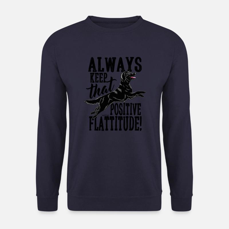 Flatti Immer positiv B2 - Unisex Pullover - Navy