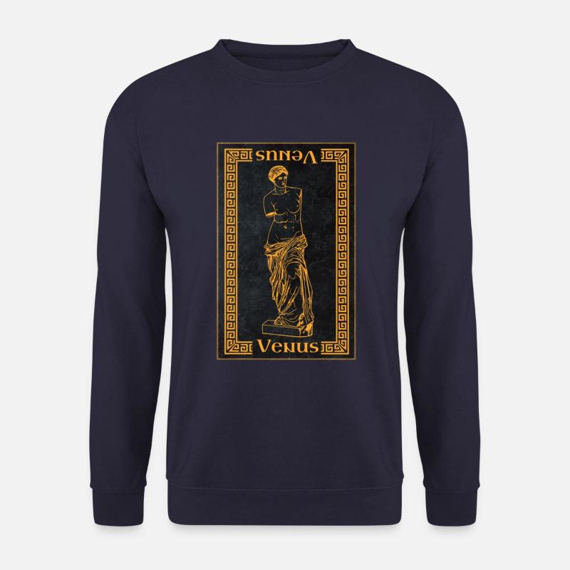 Venus Göttin der Liebe und Schönheit griechische M - Unisex Pullover - Navy