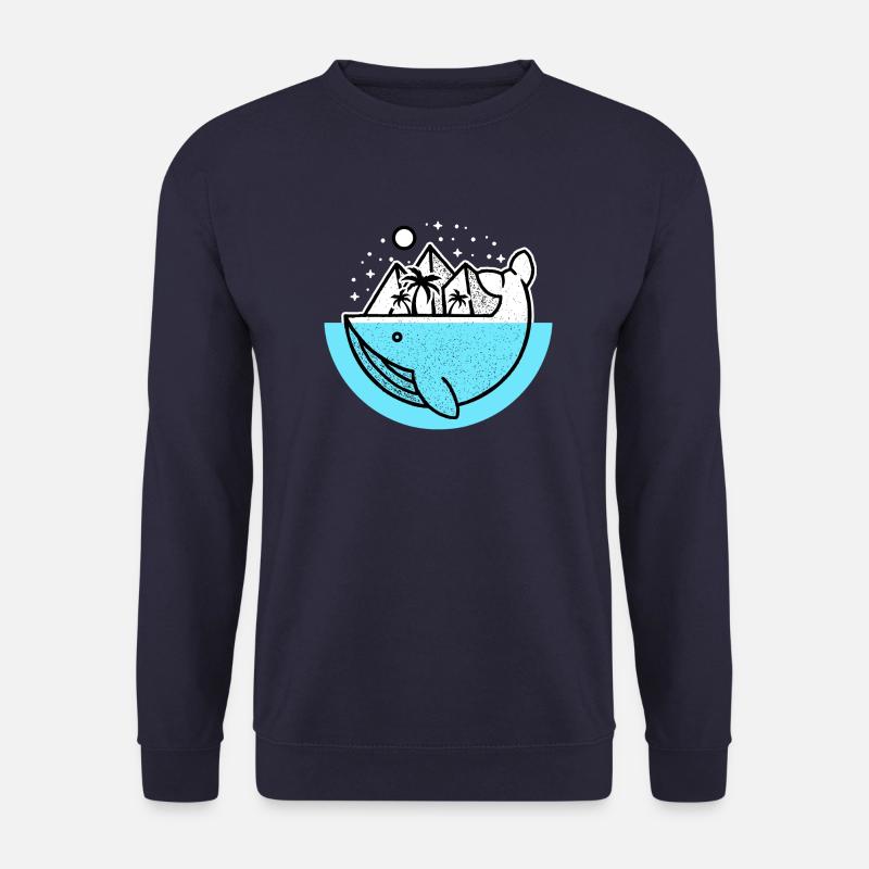 on whale back - Unisex Sweatshirt - navy
