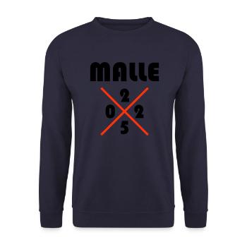 Malle 2025 - Sweat-shirt Unisexe - marine - Devant - Alina (178cm) & Michal (187cm)