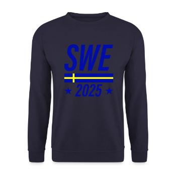Sweden 2025 Team - Unisex Sweatshirt - navy - Front - Alina (178cm) & Michal (187cm)